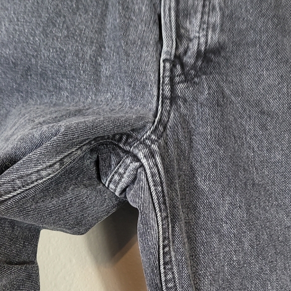 Everlane Curvy 90s Cheeky Straight Jean Size 25 Cropped Organic Gray Button Fly - Picture 4 of 13